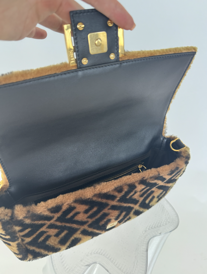 Fendi Zucca Shoulder Bag Brown Rovelle Bags