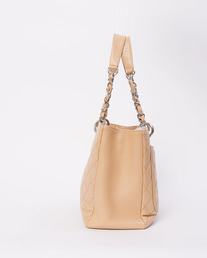 Chanel Beige Caviar Leather Grand Shopping (GST) Tote Bag Rovelle Bags