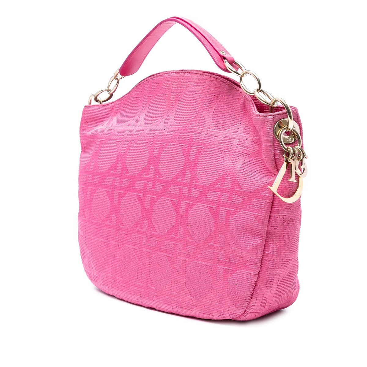 Pink Dior Canvas Cannage Hobo Bag Rovelle Bags