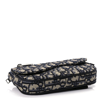 Christian Dior Oblique Arm Pouch Blue Rovelle Bags