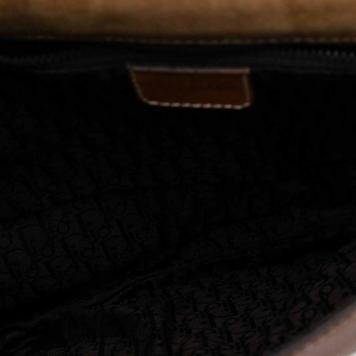 Brown Dior Leather Baudrier Saddle Bag Rovelle Bags