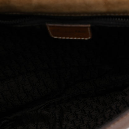 Brown Dior Leather Baudrier Saddle Bag Rovelle Bags