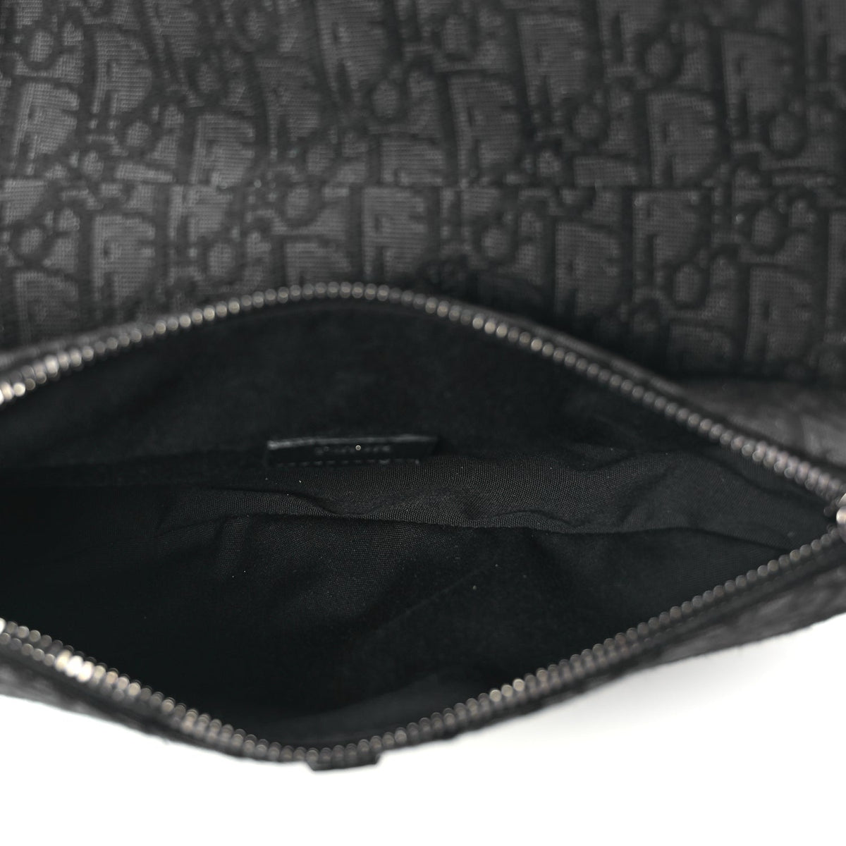 Christian Dior Oblique Mens Saddle Bag Black Blue Rovelle Bags