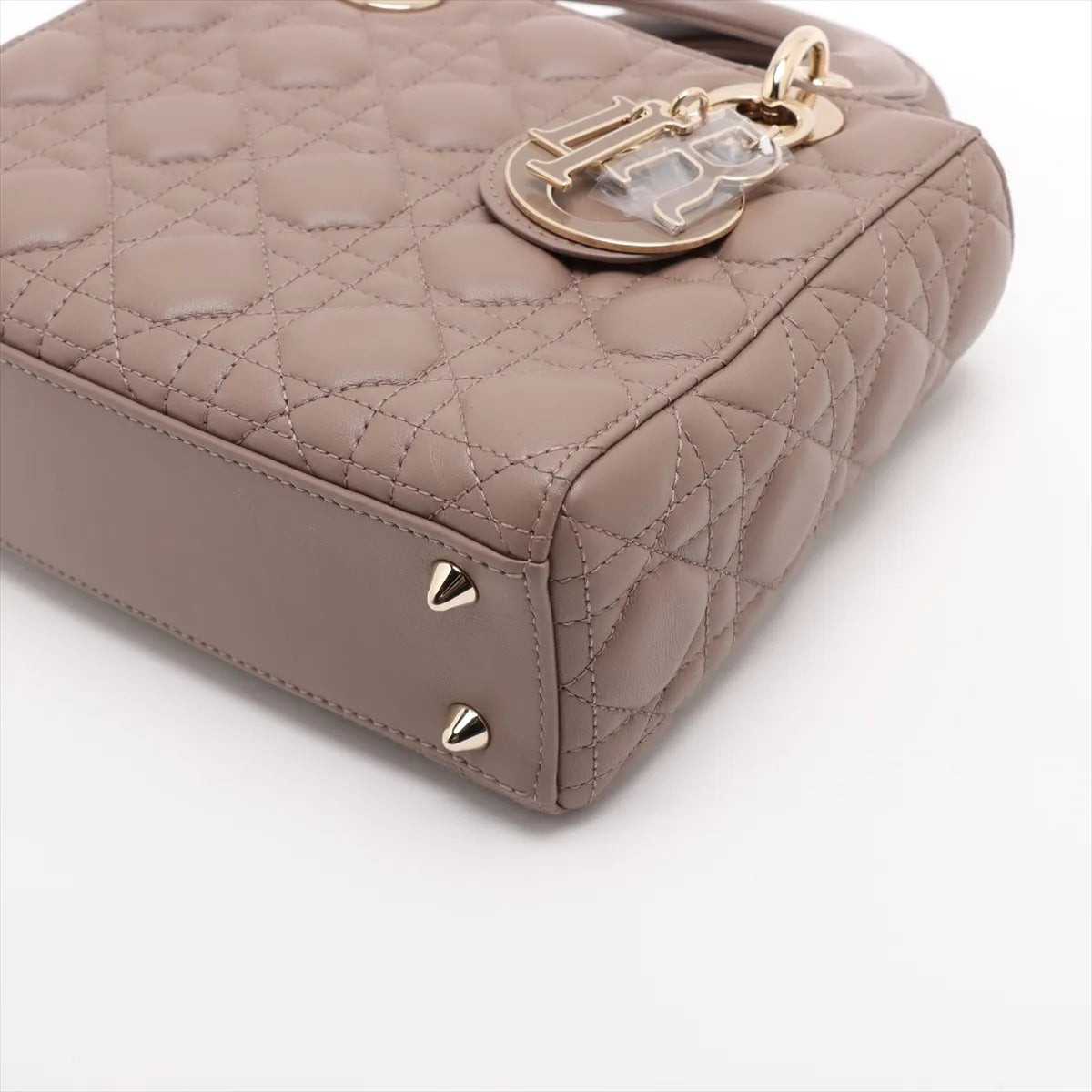 Christian Dior Beige Cannage Lambskin Lady Dior Bag [Clearance Sale] Rovelle Bags