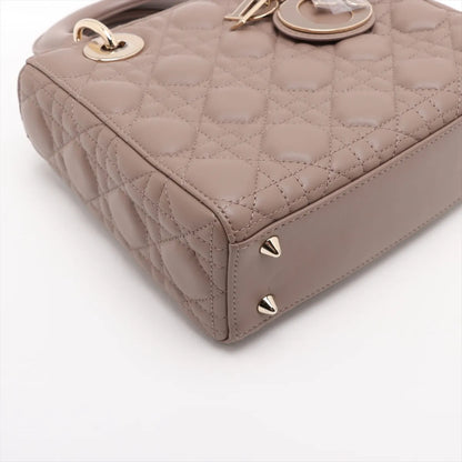 Christian Dior Beige Cannage Lambskin Lady Dior Bag [Clearance Sale] Rovelle Bags