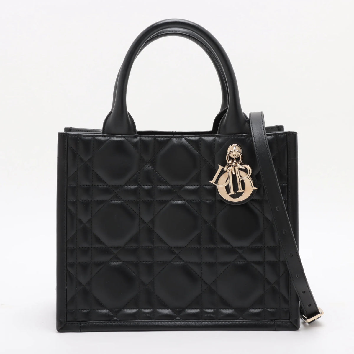 Christian Dior Beige Macrocannage Calfskin Small Book Tote [Clearance Sale] Rovelle Bags