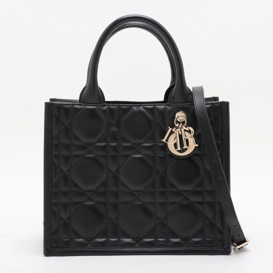 Christian Dior Beige Macrocannage Calfskin Small Book Tote [Clearance Sale] Rovelle Bags
