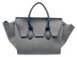 CELINE Tie Knot Felt Calfskin Tote Bag Grey/Black