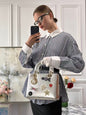 Christian Dior Leather Lady Dior Shoulder Bag In Silver Limited Edition Rovelle Bags