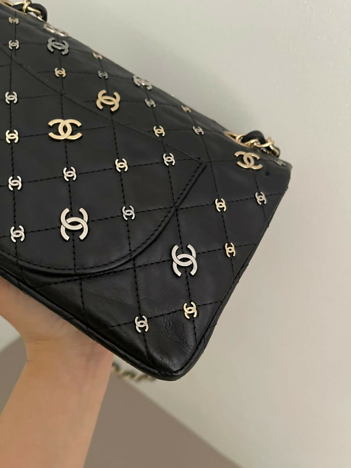 Chanel Medium 2 55 Reissue Punk Cc Charm Flap Bag Rovelle Bags