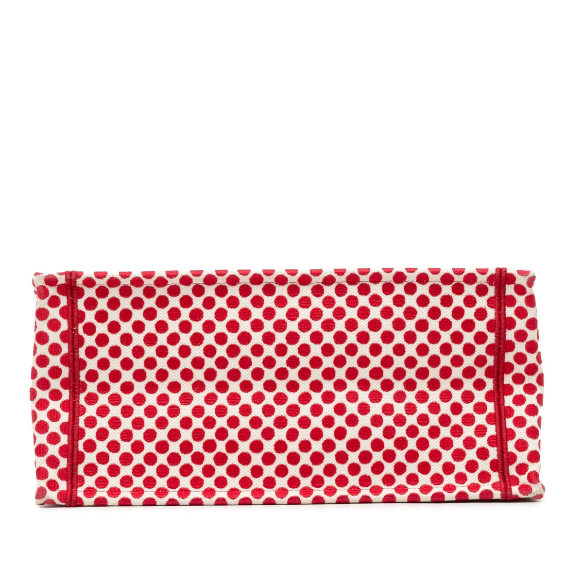 Red Dior Dioramour Medium Embroidered Canvas Dots Book Tote Rovelle Bags