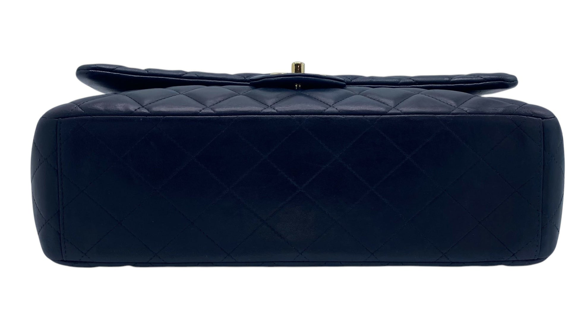 Chanel Maxi Dark Navy Lambskin Timeless Classic Double Flap Bag Gold Hardware Ghw Rovelle Bags
