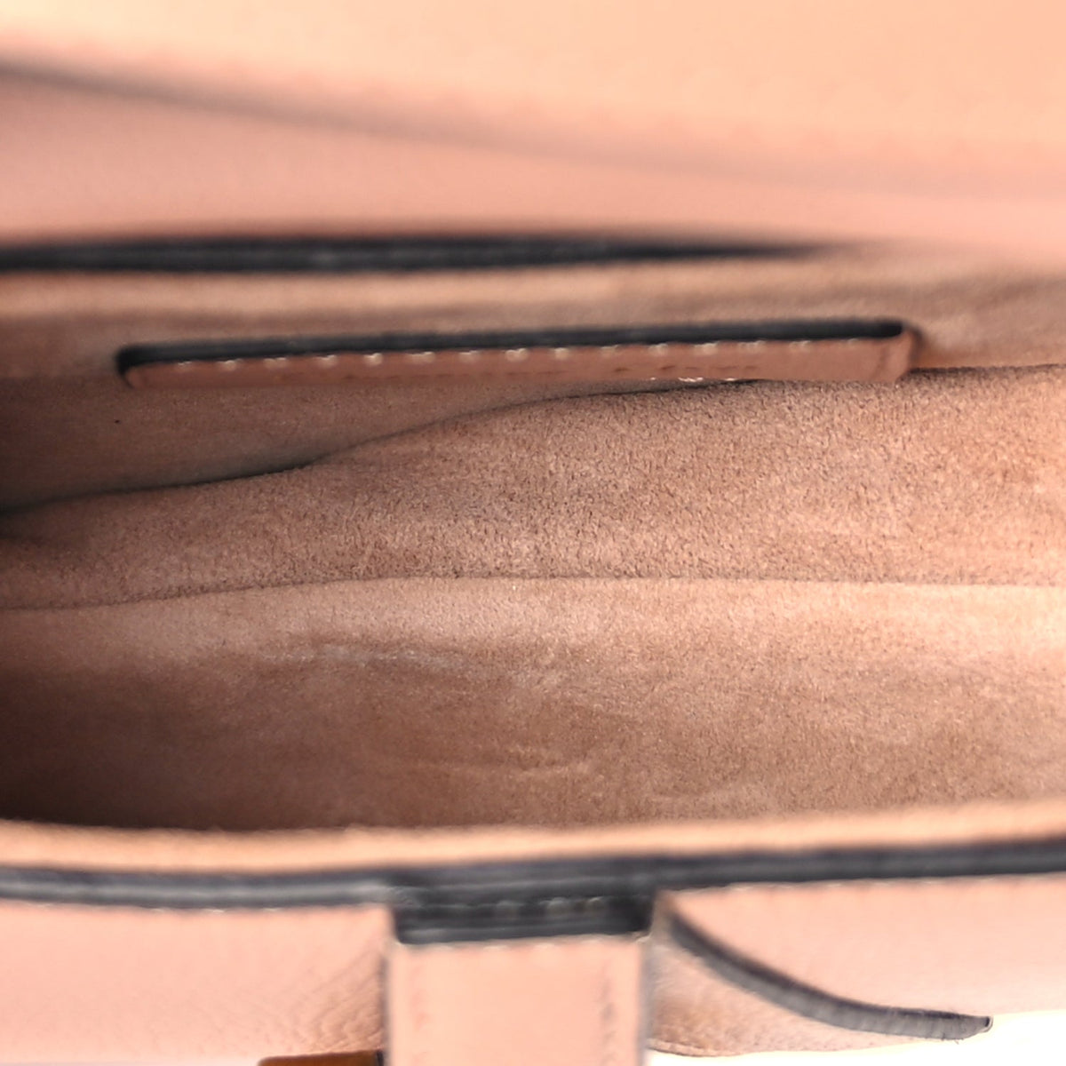 Christian Dior Goatskin Micro Saddle Bag With Strap Rose Des Vents Rovelle Bags