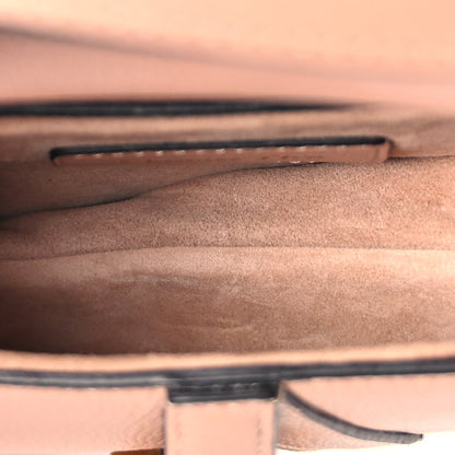 Christian Dior Goatskin Micro Saddle Bag With Strap Rose Des Vents Rovelle Bags
