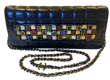 Chanel Luxury Lambskin Black Clutch Style 2 Rovelle Bags