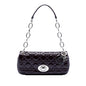 Purple Dior Patent Cannage Rendezvous Shoulder Bag Rovelle Bags