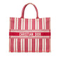 Red Dior Large Striped Book Tote Rovelle Bags