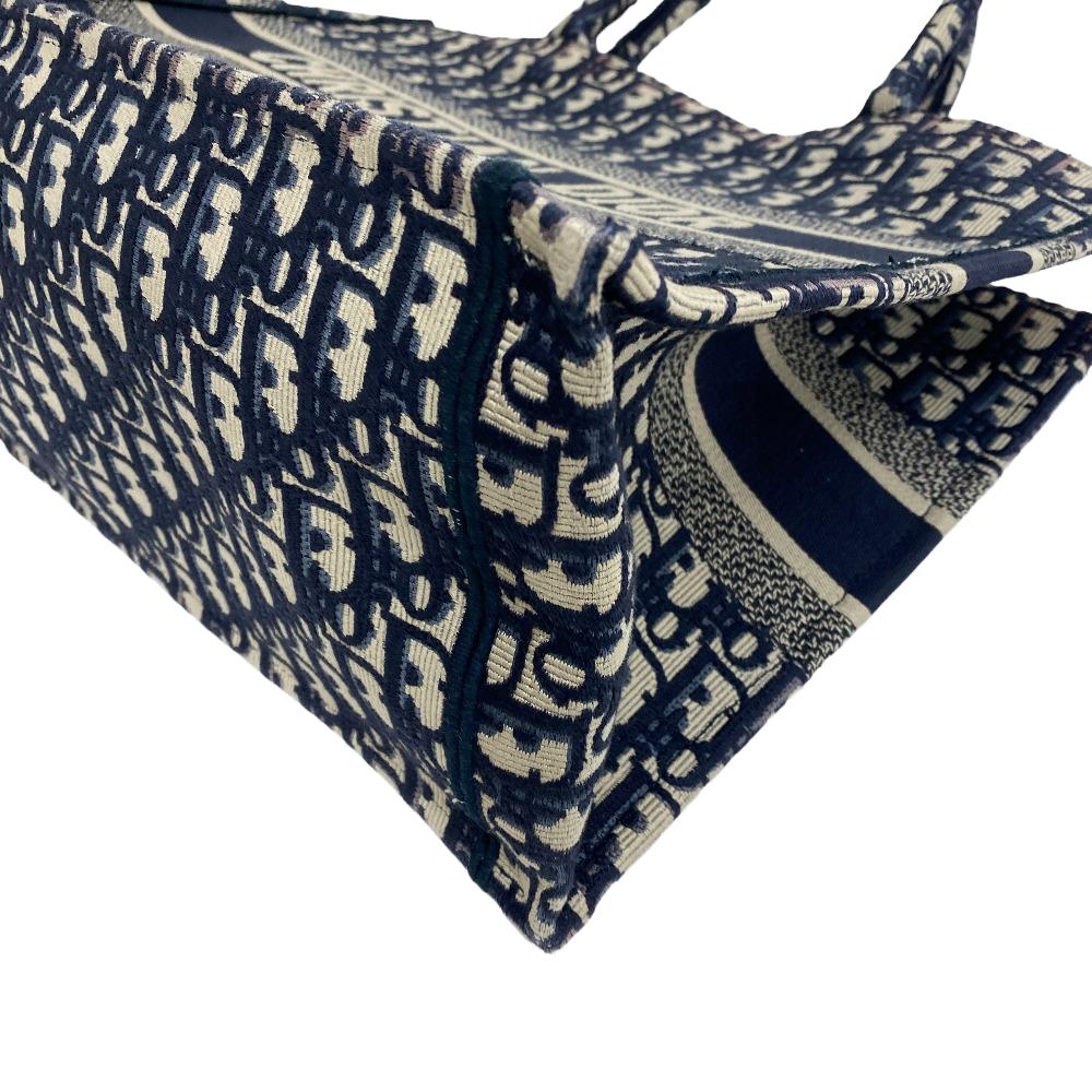 Christian Dior Tote Bag canvas Navy Small Book tote Women Rovelle Bags