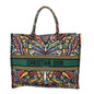Christian Dior Tote Bag canvas multicolor book tote large Women Rovelle Bags
