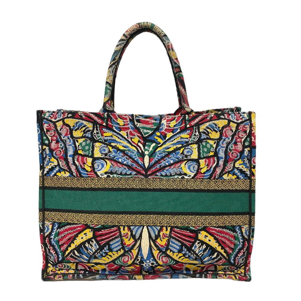 Christian Dior Tote Bag canvas multicolor book tote large Women Rovelle Bags