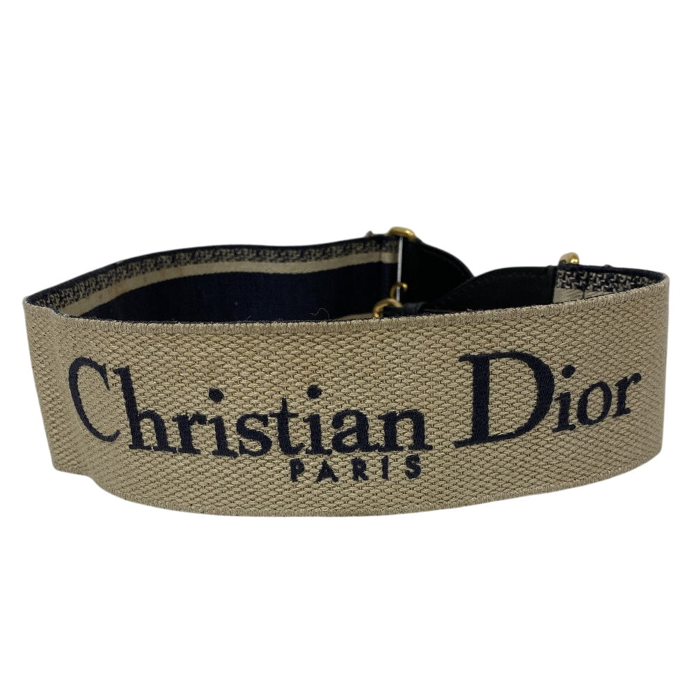 Christian Dior Shoulder strap Canvas, Leather black Shoulder strap Embroidery Women Rovelle Bags