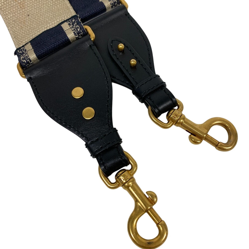 Christian Dior Shoulder strap Canvas, Leather black Shoulder strap Embroidery Women Rovelle Bags