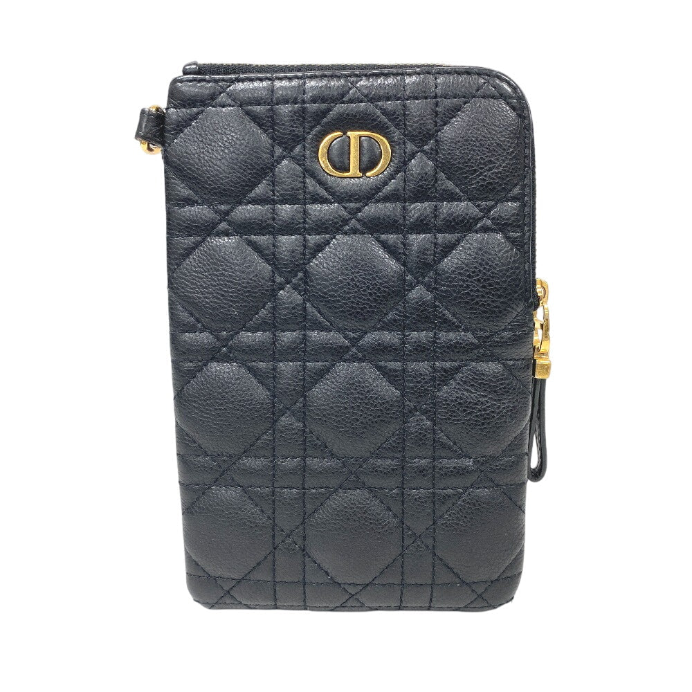 Christian Dior Shoulder Bag leather black Multifunction Canage Women Rovelle Bags