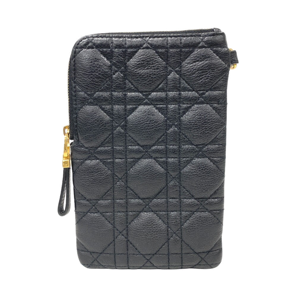 Christian Dior Shoulder Bag leather black Multifunction Canage Women Rovelle Bags