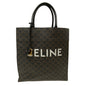 CELINE Tote Bag PVC, Leather black Triomphe Vertical Cover Women