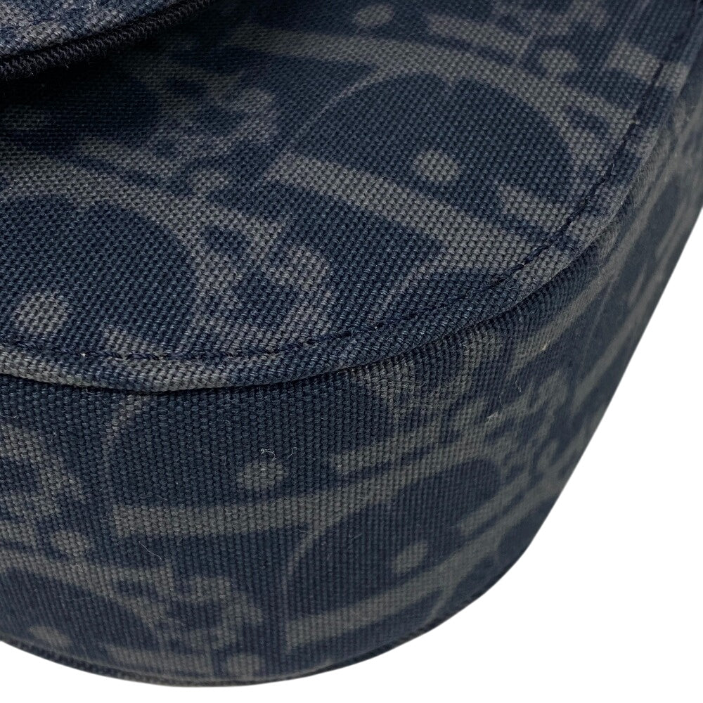 Christian Dior Shoulder Bag Canvas, Leather Navy Oblique Gallop Women Rovelle Bags