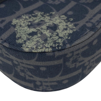 Christian Dior Shoulder Bag Canvas, Leather Navy Oblique Gallop Women Rovelle Bags
