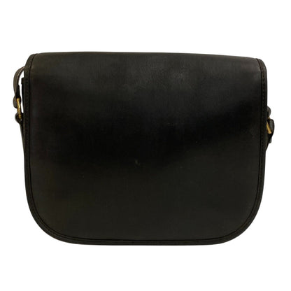 CELINE Shoulder Bag leather black Crossbody Triomphe