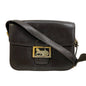 CELINE Shoulder Bag leather Brown Carriage Metal Women
