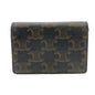 CELINE Card Case leather Brown Triomphe mens