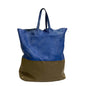 CELINE Tote Bag leather blue Horizontalkava
