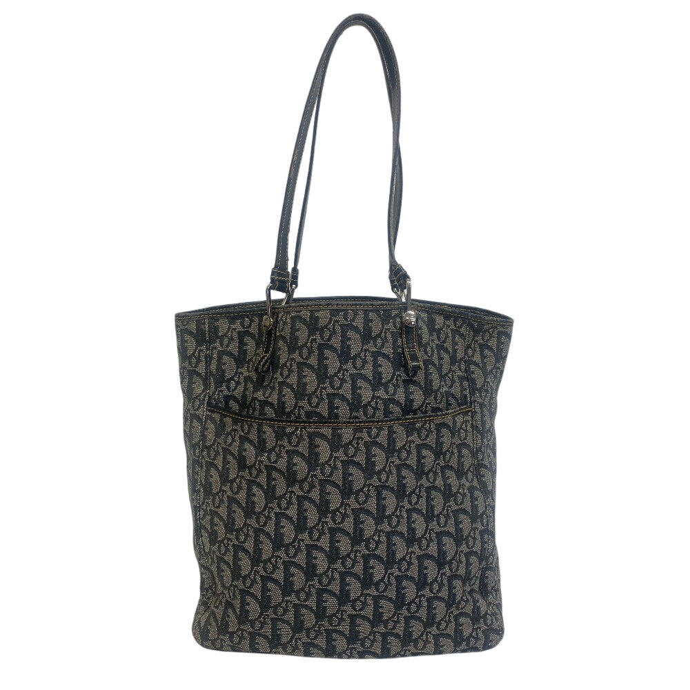 Christian Dior Tote Bag canvas Navy ShoulderTote Bag Trotter Women Rovelle Bags