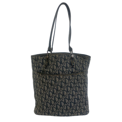 Christian Dior Tote Bag canvas Navy ShoulderTote Bag Trotter Women Rovelle Bags