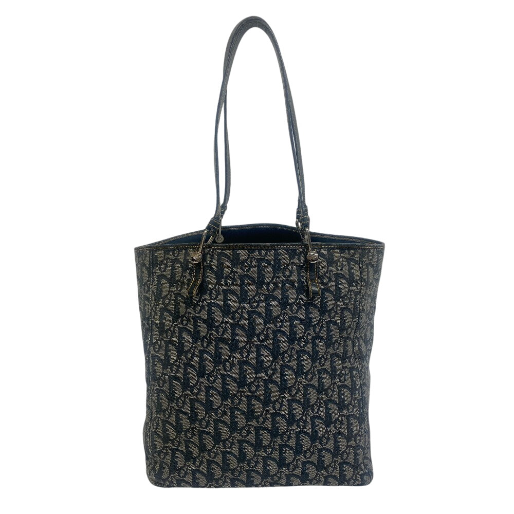 Christian Dior Tote Bag canvas Navy ShoulderTote Bag Trotter Women Rovelle Bags