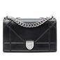 Black Dior Small Lambskin Diorama Flap Crossbody Bag Rovelle Bags
