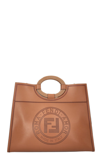FENDI Large Runaway Tote Bag Brown Rovelle Bags
