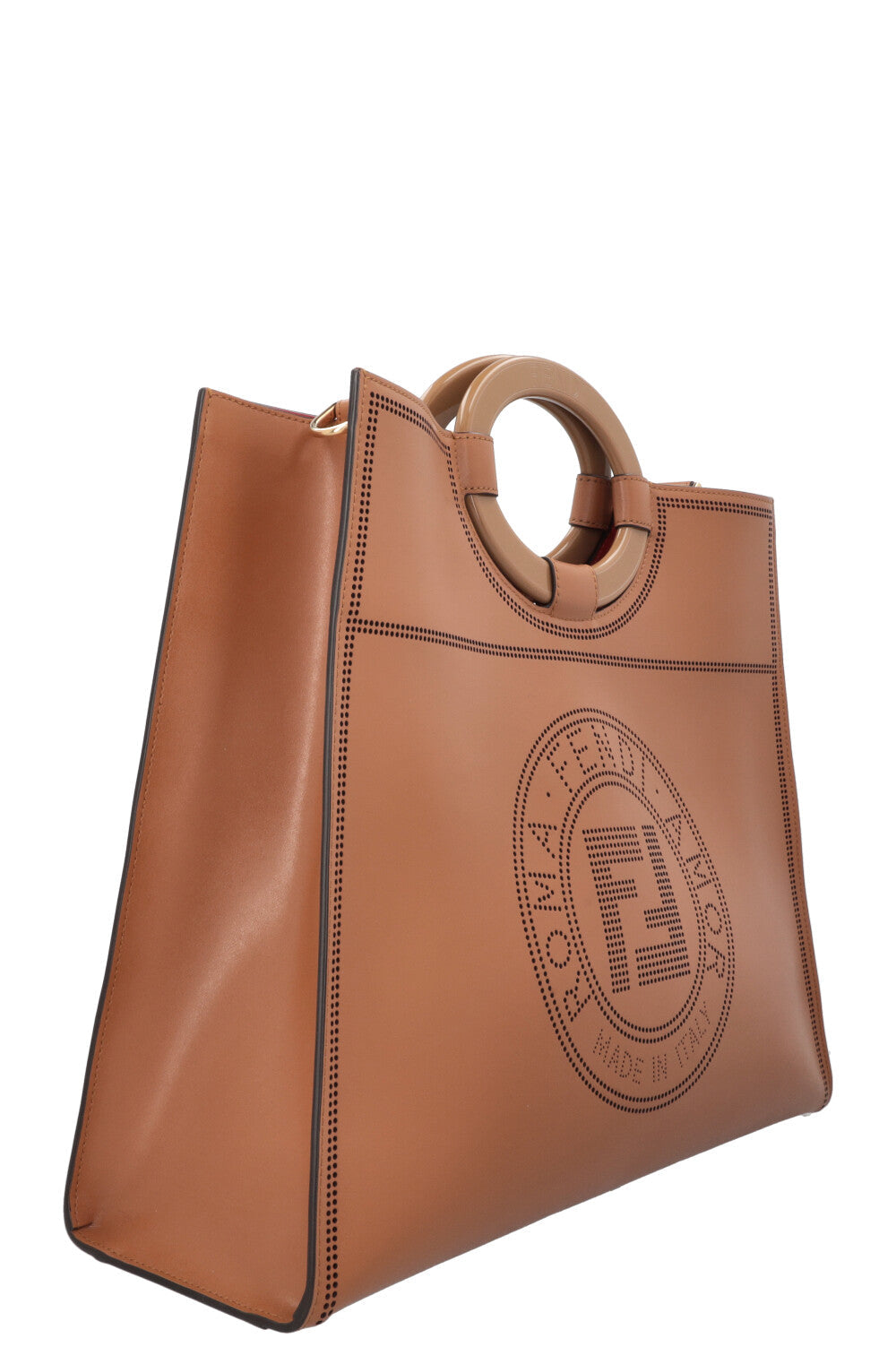 FENDI Large Runaway Tote Bag Brown Rovelle Bags