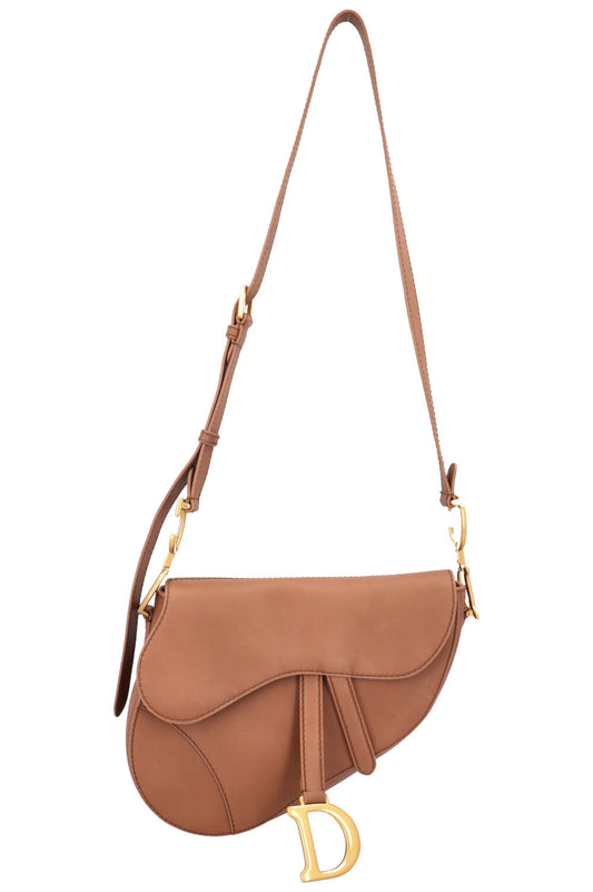 Christian Dior Medium Soft Saddle Bag Camel Rovelle Bags