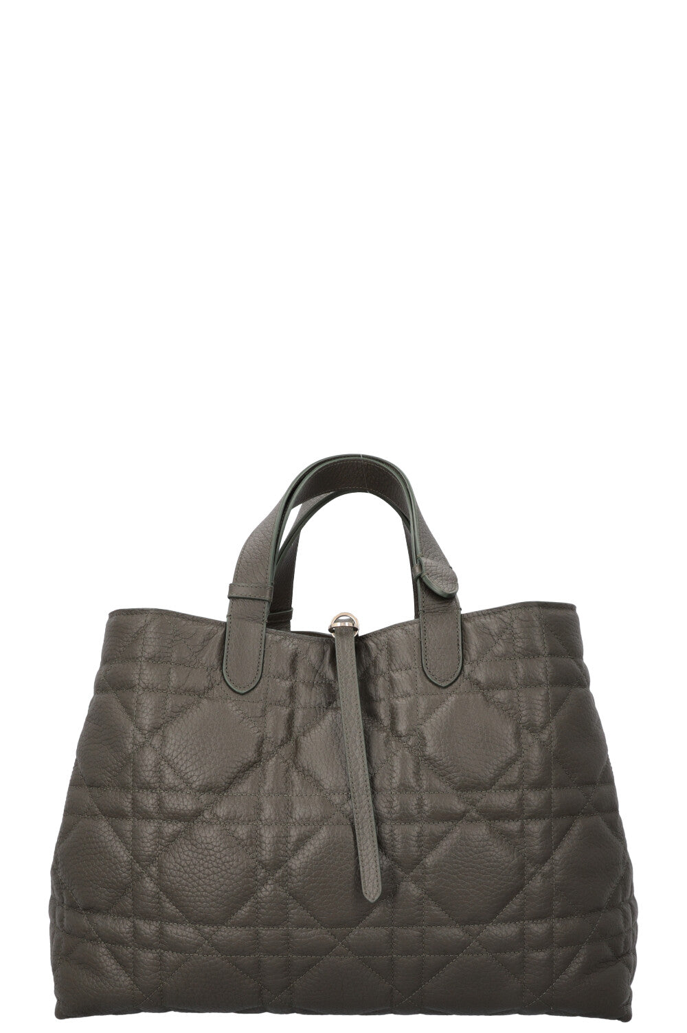 Christian Dior Large Toujours Handbag Macrocannage Olive Rovelle Bags
