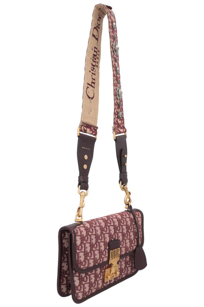 Christian Dior Dioraddict Crossbody Bag Oblique Burgundy Rovelle Bags