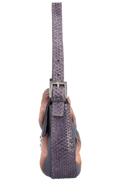 FENDI Selleria Baguette Bag Python Purple Pink Rovelle Bags