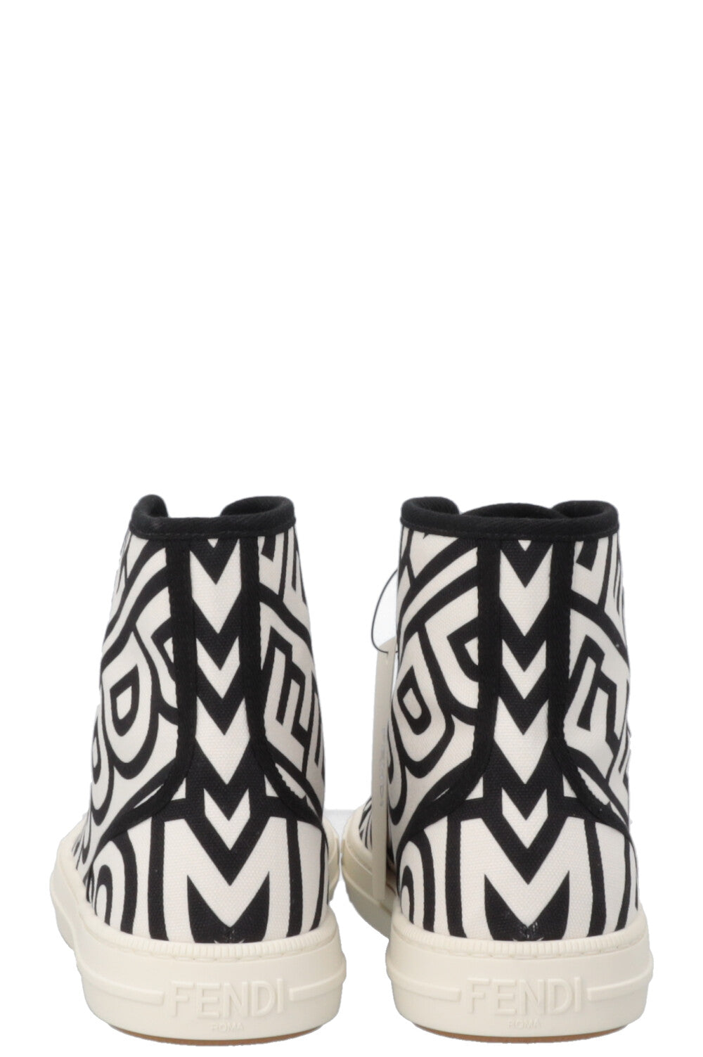 FENDI Sneak In High Top Sneaker White Black Rovelle Bags