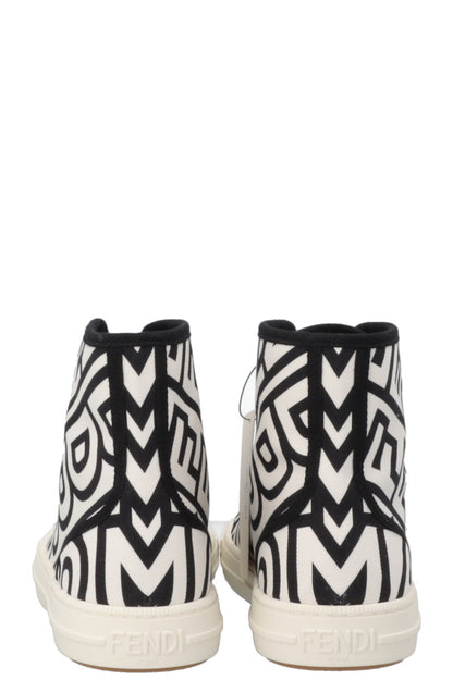 FENDI Sneak In High Top Sneaker White Black Rovelle Bags