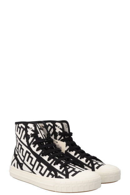 FENDI Sneak In High Top Sneaker White Black Rovelle Bags