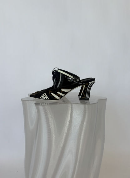 Fendi Zucca Heeled Sandals Rovelle Bags