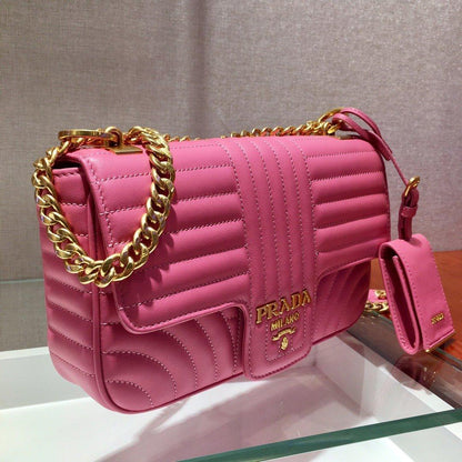 Medium Leather Prada Diagramme Bag